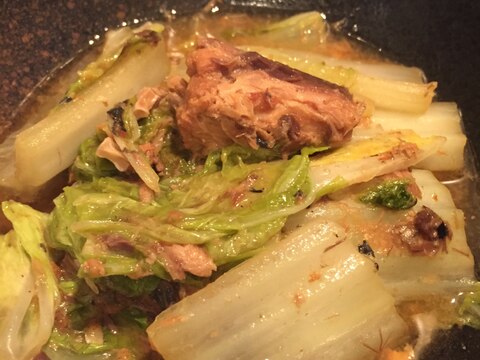 サバ缶を使った白菜の味噌煮
